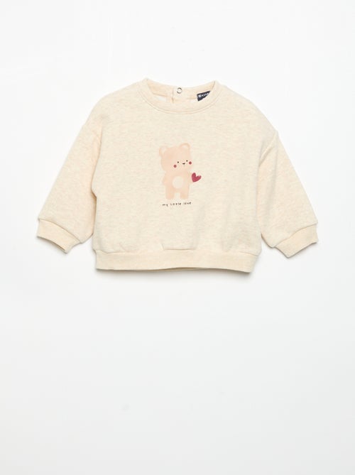 Sweatshirt de manga comprida - Kiabi
