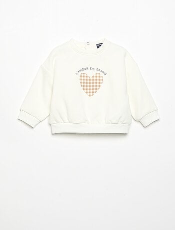 Sweatshirt de manga comprida