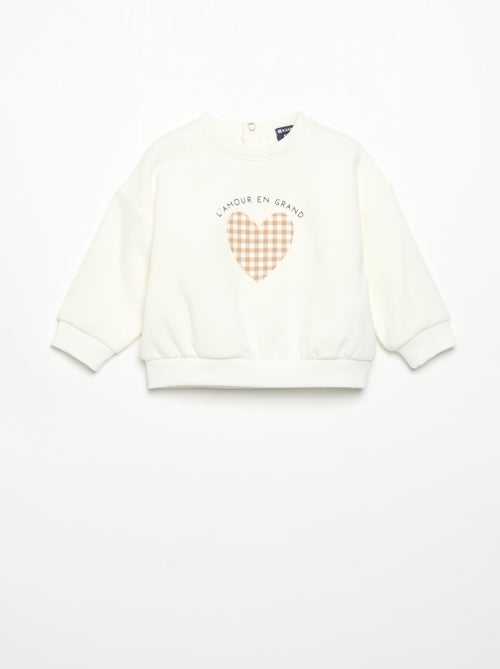 Sweatshirt de manga comprida - Kiabi