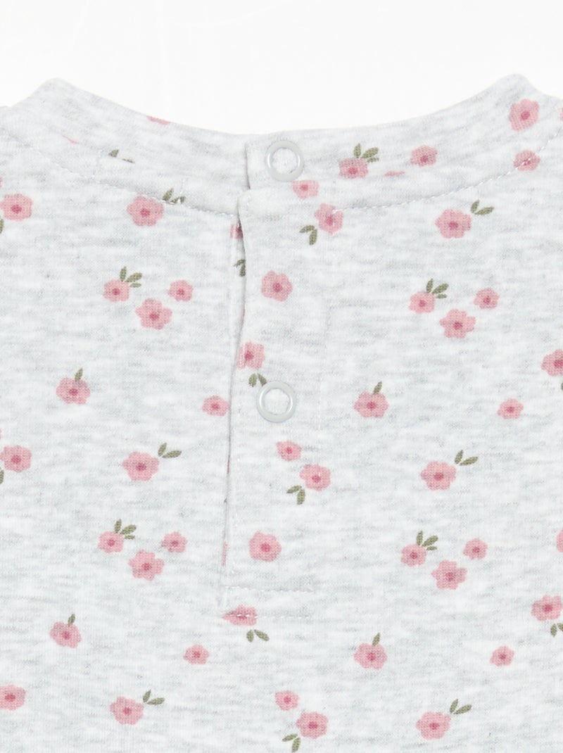 Sweatshirt de manga comprida Cinza - Kiabi