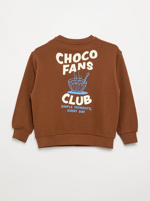 Sweatshirt de manga comprida com corte folgado - Kiabi