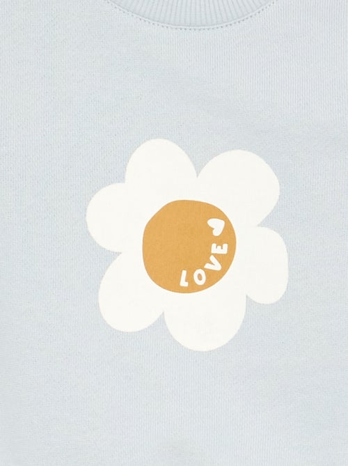 Sweatshirt de manga comprida com estampado - Kiabi