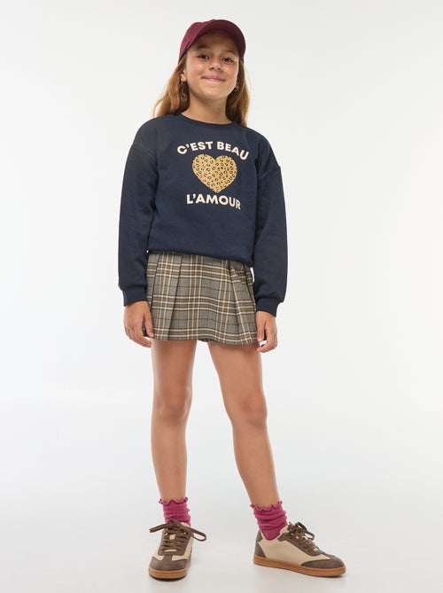 Sweatshirt de manga comprida com estampado - Kiabi