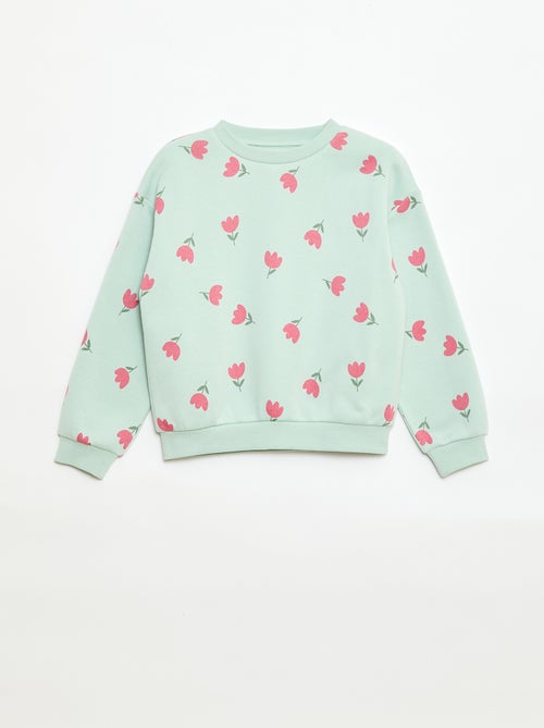Sweatshirt de manga comprida com estampado - Kiabi