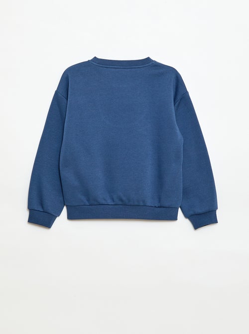 Sweatshirt de manga comprida com estampado - Kiabi