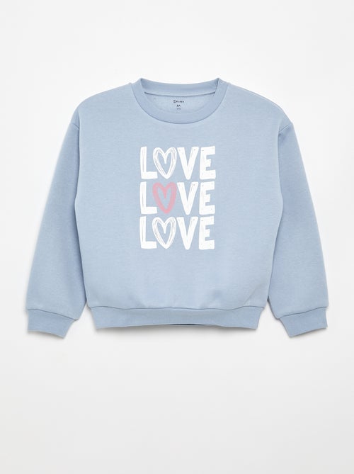 Sweatshirt de manga comprida com estampado - Kiabi