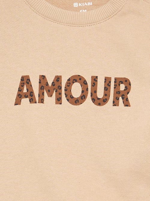 Sweatshirt de manga comprida com estampado - Kiabi