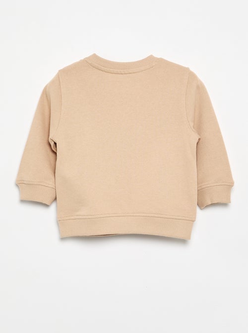 Sweatshirt de manga comprida com estampado - Kiabi