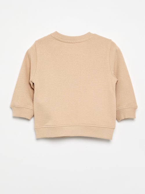 Sweatshirt de manga comprida com estampado - Kiabi