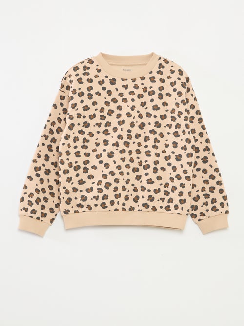 Sweatshirt de manga comprida com estampado - Kiabi