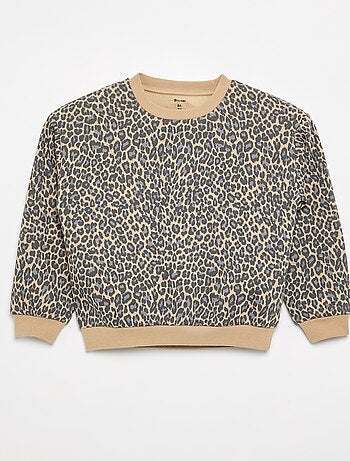 Sweatshirt de manga comprida com estampado