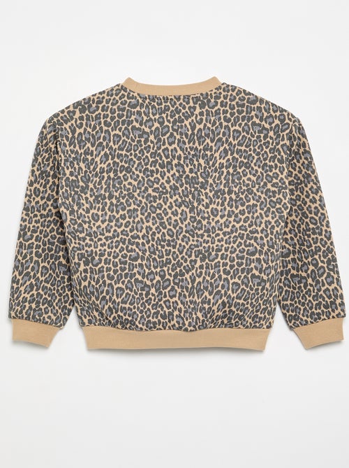 Sweatshirt de manga comprida com estampado - Kiabi