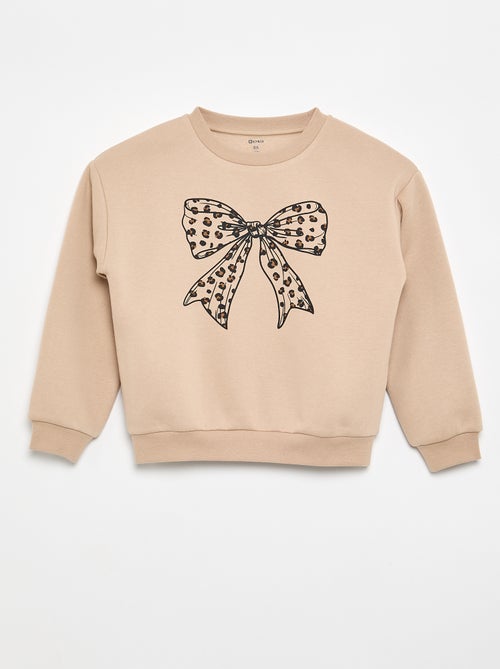 Sweatshirt de manga comprida com estampado - Kiabi