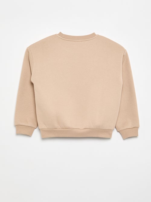Sweatshirt de manga comprida com estampado - Kiabi