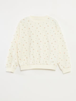 Sweatshirt de manga comprida com estampado