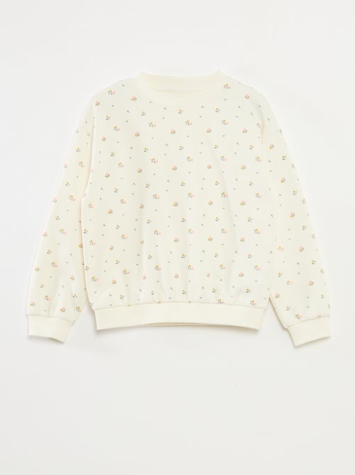 Sweatshirt de manga comprida com estampado - Kiabi