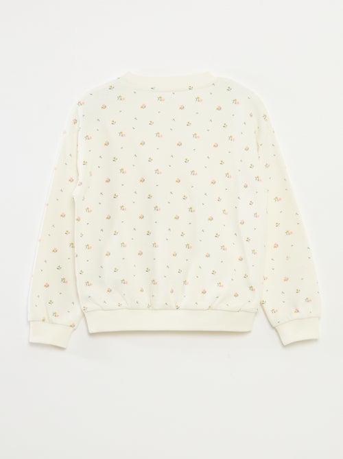 Sweatshirt de manga comprida com estampado - Kiabi