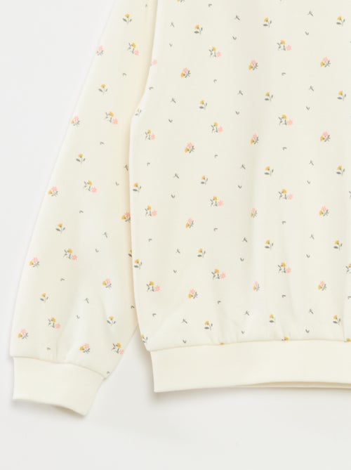 Sweatshirt de manga comprida com estampado - Kiabi