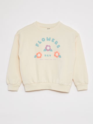 Sweatshirt de manga comprida com estampado