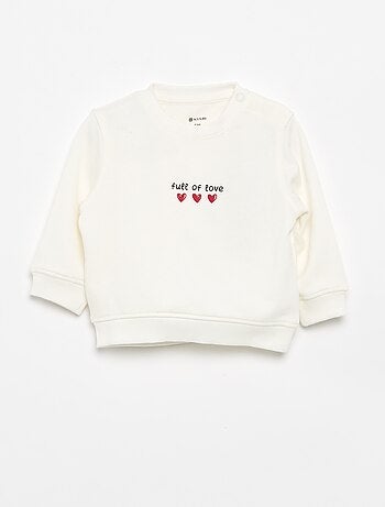Sweatshirt de manga comprida com estampado