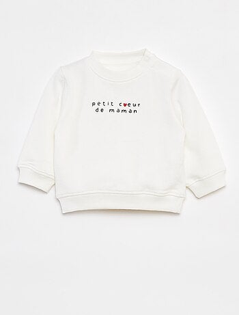 Sweatshirt de manga comprida com estampado