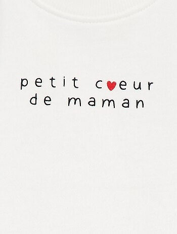 Sweatshirt de manga comprida com estampado