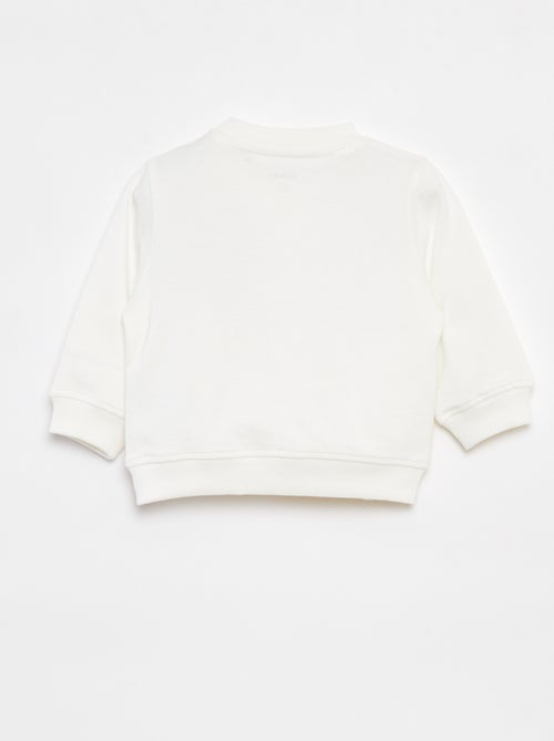 Sweatshirt de manga comprida com estampado - Kiabi