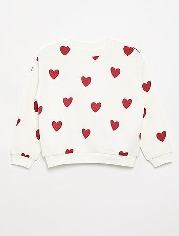 Sweatshirt de manga comprida com estampado