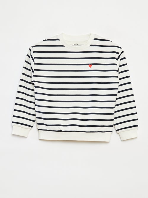 Sweatshirt de manga comprida com estampado - Kiabi