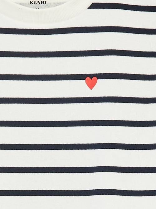 Sweatshirt de manga comprida com estampado - Kiabi