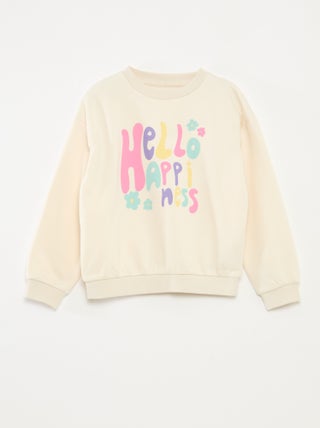 Sweatshirt de manga comprida com estampado
