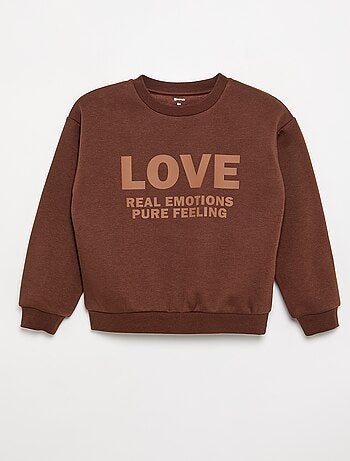 Sweatshirt de manga comprida com estampado