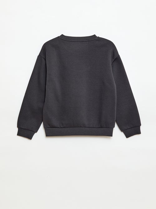 Sweatshirt de manga comprida com estampado - Kiabi