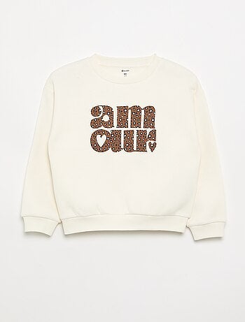 Sweatshirt de manga comprida com estampado
