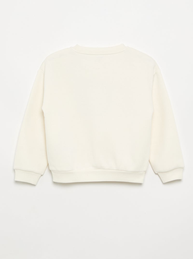 Sweatshirt de manga comprida com estampado Cinza - Kiabi