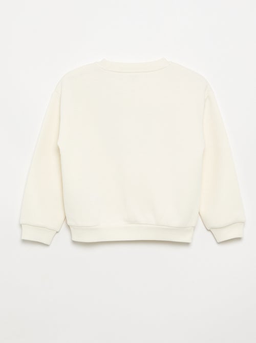 Sweatshirt de manga comprida com estampado - Kiabi