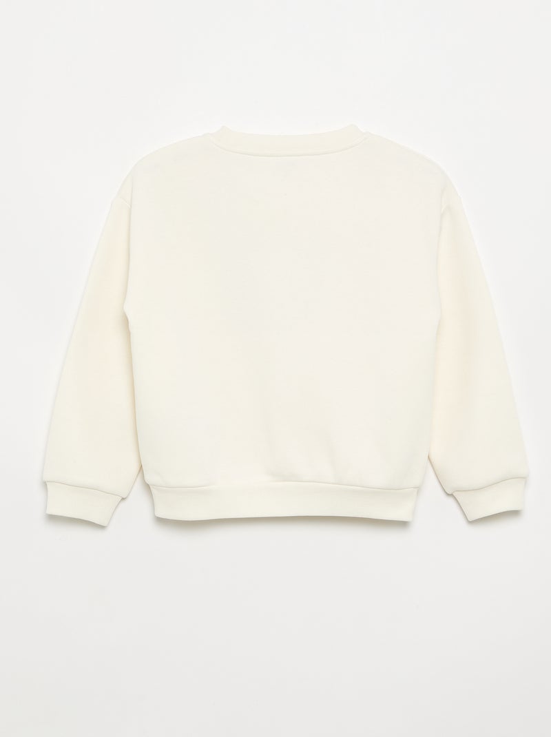 Sweatshirt de manga comprida com estampado Cinza - Kiabi