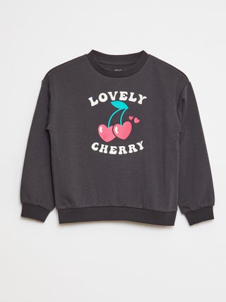 Sweatshirt de manga comprida com estampado