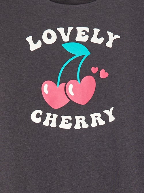 Sweatshirt de manga comprida com estampado - Kiabi