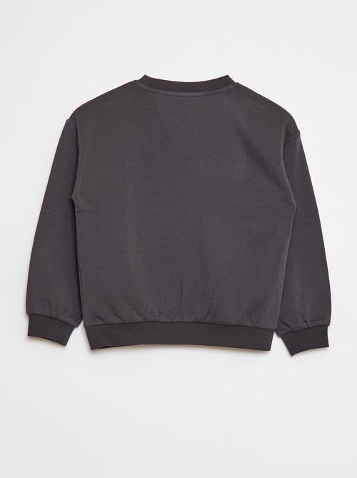 Sweatshirt de manga comprida com estampado - Kiabi