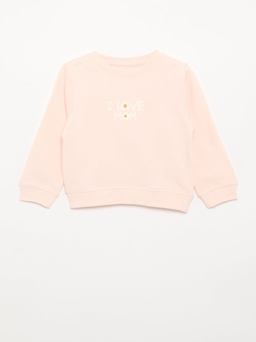 Sweatshirt de manga comprida com estampado - Kiabi