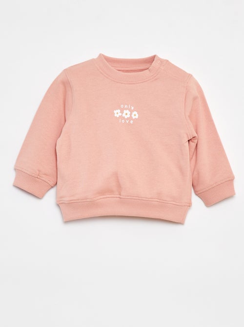 Sweatshirt de manga comprida com estampado - Kiabi
