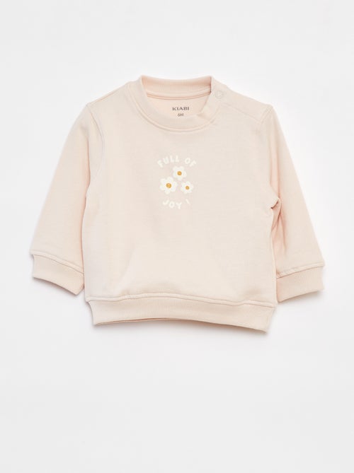 Sweatshirt de manga comprida com estampado - Kiabi