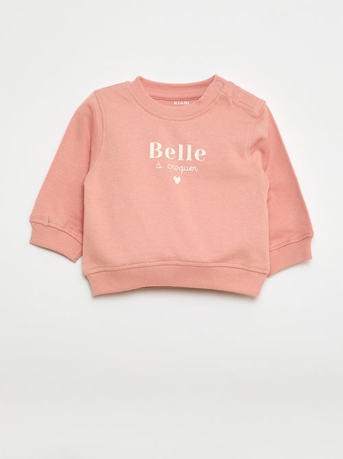 Sweatshirt de manga comprida com estampado - Kiabi