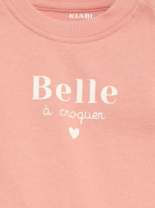 Sweatshirt de manga comprida com estampado - Kiabi