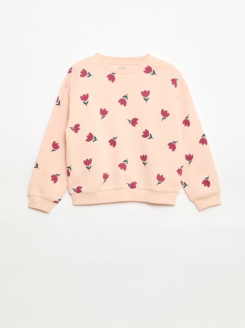 Sweatshirt de manga comprida com estampado - Kiabi