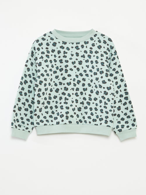 Sweatshirt de manga comprida com estampado - Kiabi