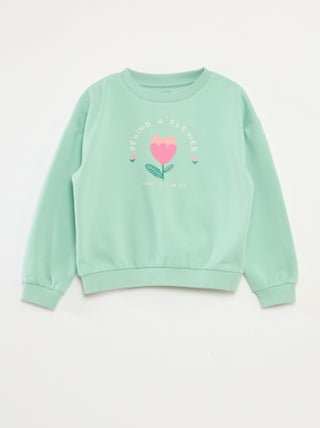 Sweatshirt de manga comprida com estampado