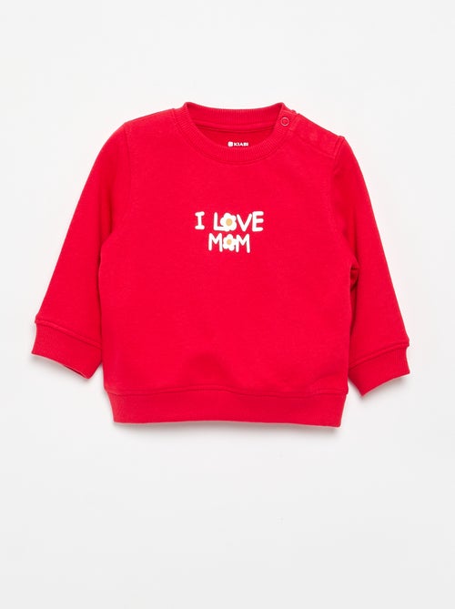 Sweatshirt de manga comprida com estampado - Kiabi