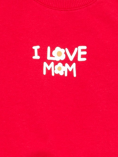 Sweatshirt de manga comprida com estampado - Kiabi
